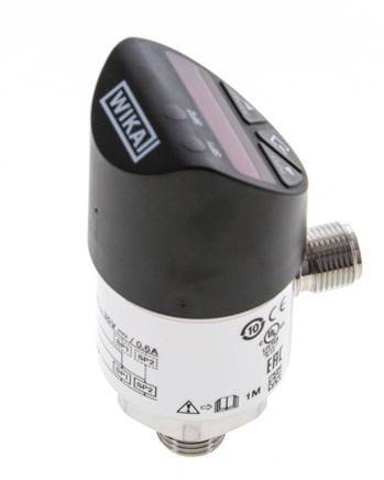 0 a 1,6bar Acero inoxidable Presostato electrónico Wika G1/4'' 1VDC IO-Link Conector M12 de 4 pines