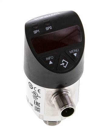 0 a 1,6bar Acero inoxidable Presostato electrónico Wika G1/4'' 1VDC IO-Link Conector M12 de 4 pines