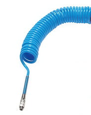 3m Coiled Air Hose 10x6.5mm PUR G1/4 Male Connector