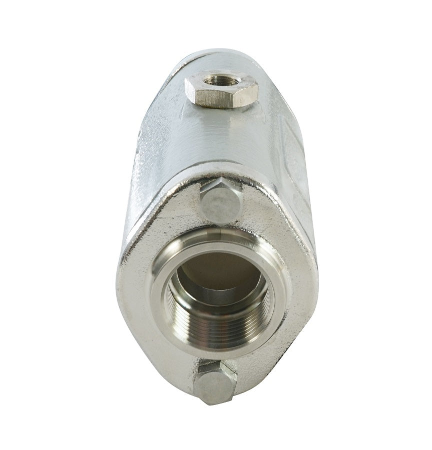 1 1/2 inch Aluminum Pneumatic Pinch Valve With Rubber Sleeve - Abrasion Resistant