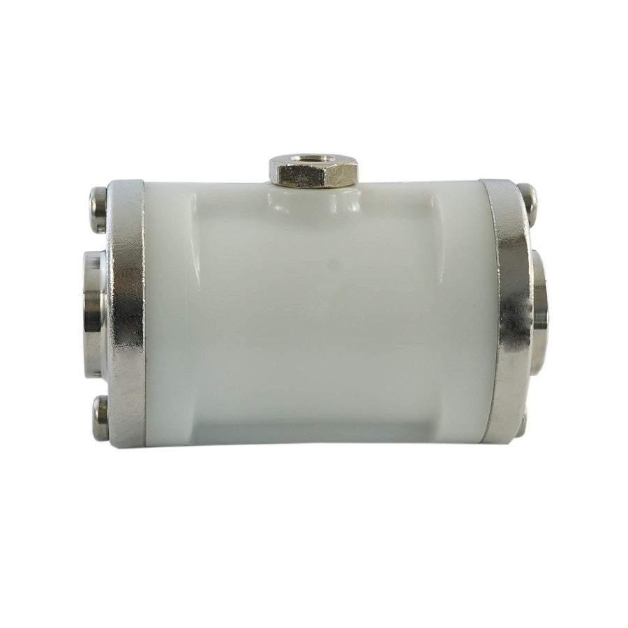 válvula de pellizco neumática de 1 1/4 de pulgada con manguito de caucho - Apta para alimentos