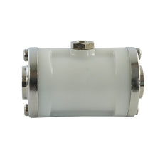 válvula de pellizco neumática de 1 1/4 de pulgada con manguito de caucho - Apta para alimentos