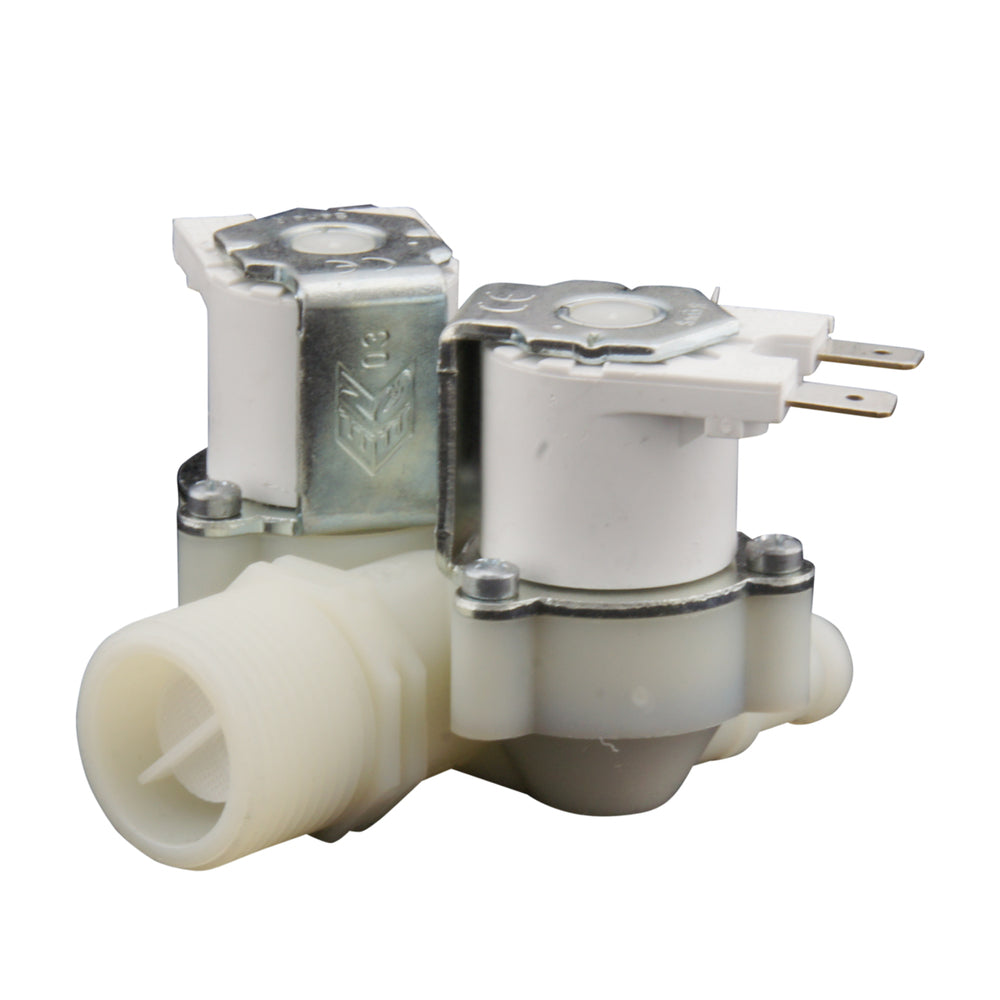 Electroválvula RPE doble 3/4''x10mm nylon NBR 180° 0,2-10bar 24V AC