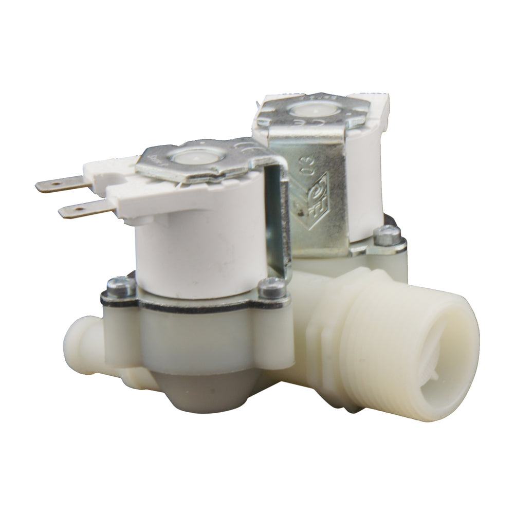 Electroválvula RPE doble 3/4''x10mm nylon NBR 180° 0,2-10bar 24V AC