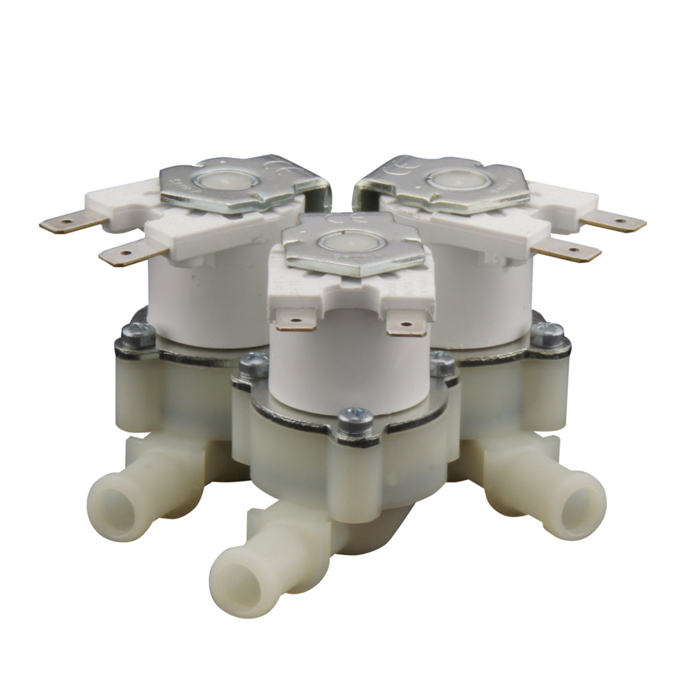 Electroválvula RPE triple 3/4''x10mm nylon NBR 180° 0,2-10bar 24V AC