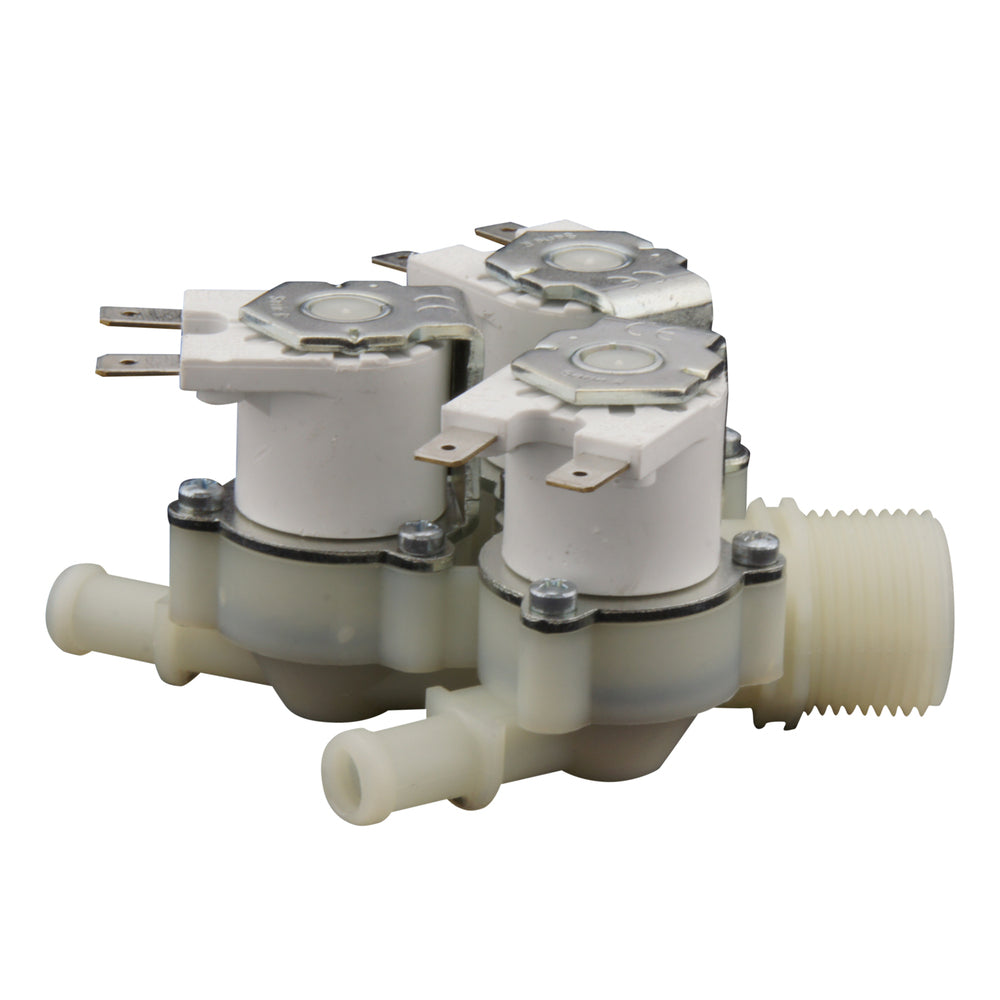 Electroválvula RPE triple 3/4''x10mm nylon NBR 180° 0,2-10bar 24V AC