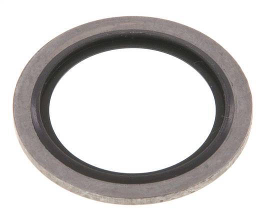 G 3/4" Stainless Steel/FKM Hydraulic Bonded Seal 27.1x34.9x2.5 mm