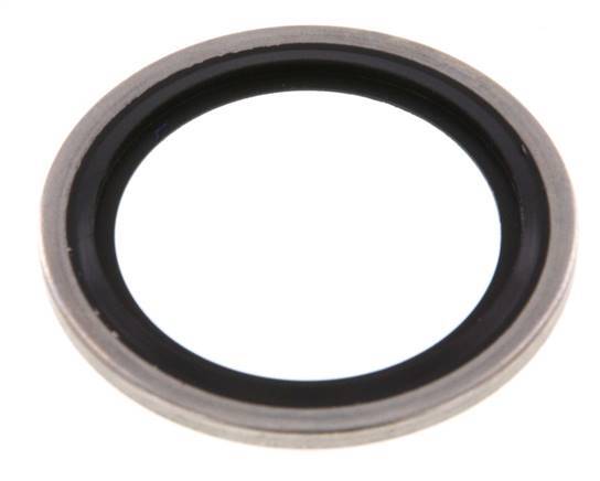 G 1" Acero inoxidable/FKM Sello hidráulico 33.9x42.8x2.5 mm