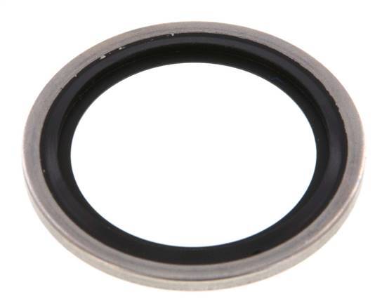 G 1" Acero inoxidable/FKM Sello hidráulico 33.9x42.8x2.5 mm