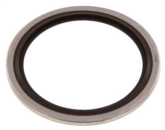 G 1-1/2" Stainless Steel/FKM Hydraulic Bonded Seal 48.4x58.6x2.5 mm