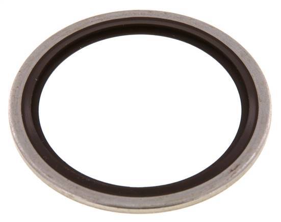 G 1-1/2" Stainless Steel/FKM Hydraulic Bonded Seal 48.4x58.6x2.5 mm