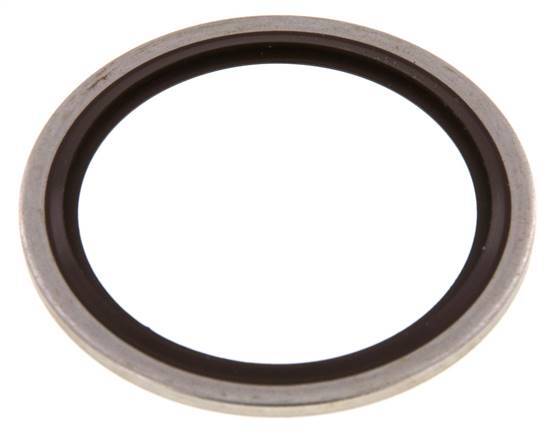 G 1-1/2" Stainless Steel/FKM Hydraulic Bonded Seal 48.4x58.6x2.5 mm