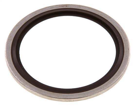 G 1-1/2" Stainless Steel/FKM Hydraulic Bonded Seal 48.4x58.6x2.5 mm