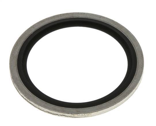 G 1-1/4" Steel/FKM Hydraulic Bonded Seal 42.9x52.4x2.5 mm
