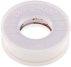 Cinta aislante eléctrica probada por VDE 15mm/10m Blanco [10 Piezas]