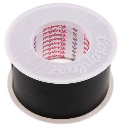 Cinta aislante eléctrica probada por VDE 50mm/25m Negro