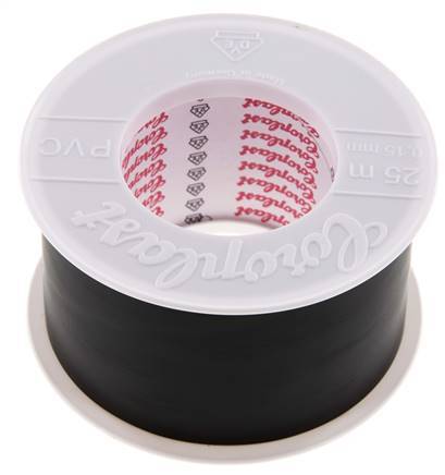 Cinta aislante eléctrica probada por VDE 50mm/25m Negro