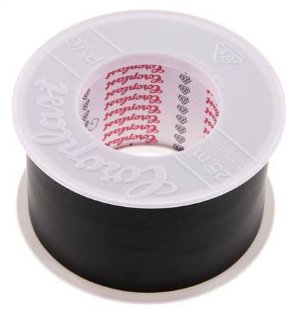 Cinta aislante eléctrica probada por VDE 50mm/25m Negro