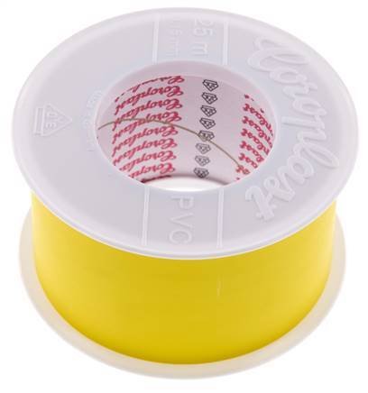 Cinta aislante eléctrica probada por VDE 50mm/25m Amarillo