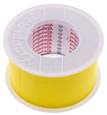 Cinta aislante eléctrica probada por VDE 50mm/25m Amarillo