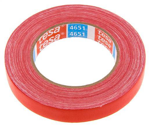 Cinta adhesiva industrial 19mm/25m Rojo