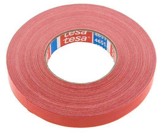 Cinta adhesiva industrial 19mm/50m Rojo