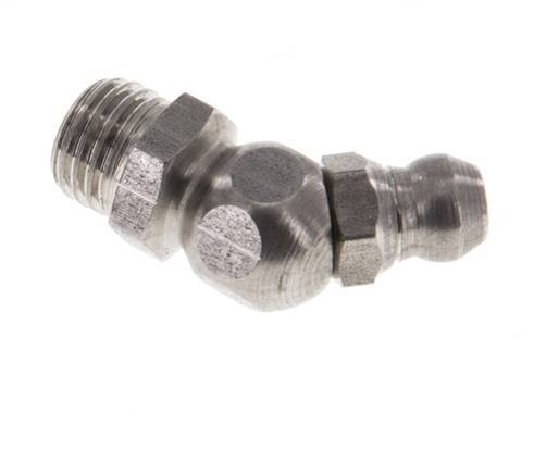 Angled Hydraulic Grease Nipple Stainless Steel M8x1 DIN 71412