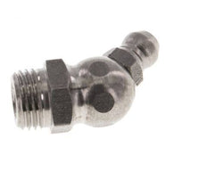 Angled Hydraulic Grease Nipple Stainless Steel M10x1 DIN 71412