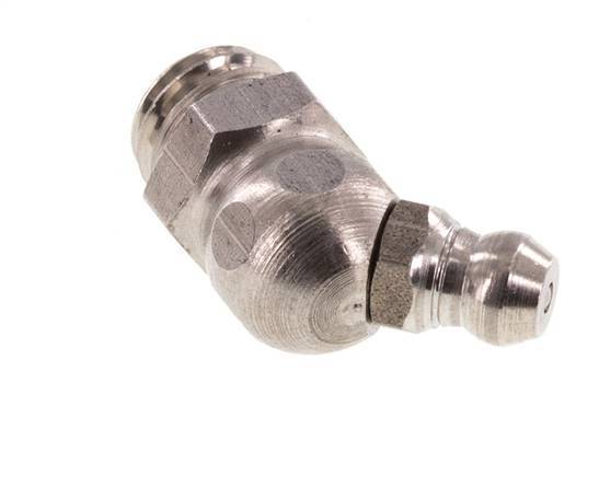 Angled Hydraulic Grease Nipple Stainless Steel M10x1.5 DIN 71412