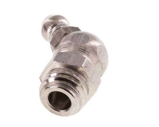 Engrasador hidráulico acodado Acero inoxidable M10x1,5 DIN 71412