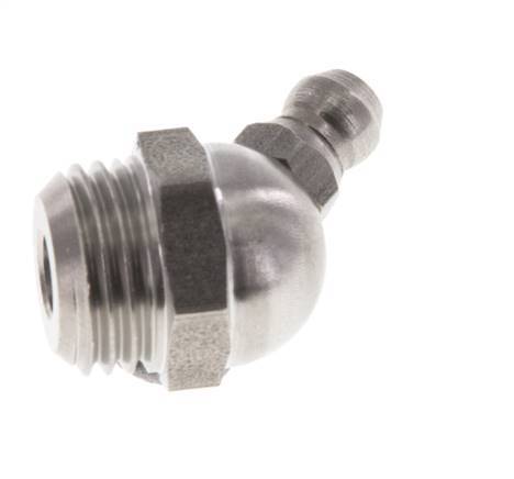 Angled Hydraulic Grease Nipple Stainless Steel R 1/4 inch DIN 71412