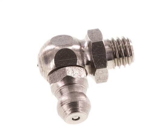 Engrasador hidráulico en ángulo recto Acero inoxidable M6x1 DIN 71412