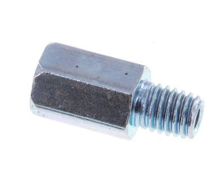 Prolongación de la boquilla de engrase M6x1 de acero macho/hembra 16mm [2 piezas]