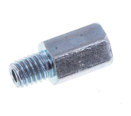 Prolongación de la boquilla de engrase M6x1 de acero macho/hembra 16mm [2 piezas]