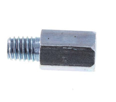 Prolongación de la boquilla de engrase M6x1 de acero macho/hembra 16mm [2 piezas]
