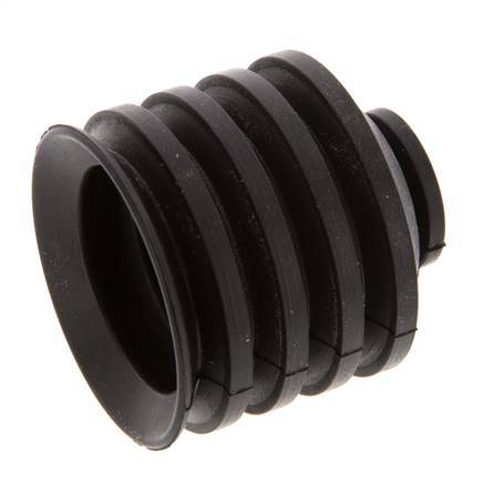 Ventosa de Fuelle 40mm CR Negro Recorrido 20mm