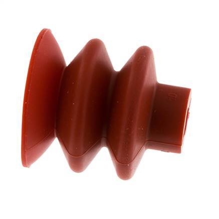 40mm Bellows Silicone Red Vacuum Suction Cup Stroke 20mm