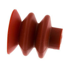 40mm Bellows Silicone Red Vacuum Suction Cup Stroke 20mm