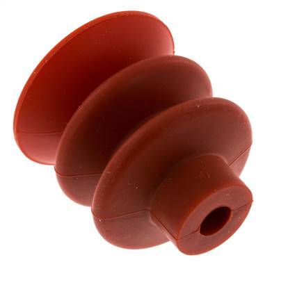40mm Bellows Silicone Red Vacuum Suction Cup Stroke 20mm