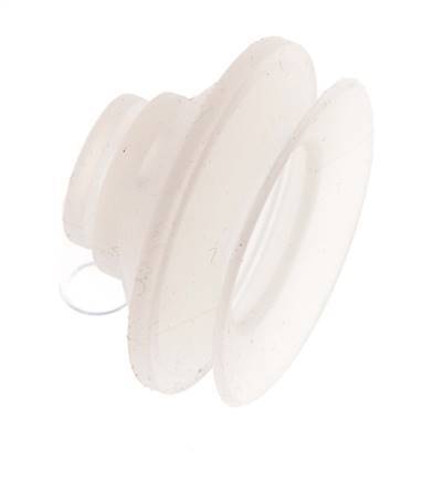 42mm Bellows Silicone Clear Vacuum Suction Cup Stroke 9mm