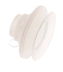 42mm Bellows Silicone Clear Vacuum Suction Cup Stroke 9mm