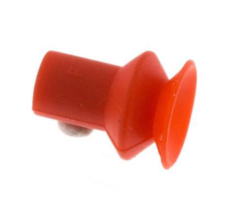Ventosa de Fuelle 9mm Silicona Roja Recorrido 3.5mm