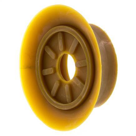 Ventosa Plana NR Beige 100mm G 1/4 pulgadas Hembra Recorrido 6mm con Labios finos