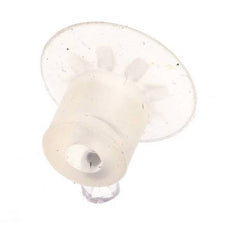 Ventosa Plana Silicona Transparente 17mm Recorrido 0,5 mm