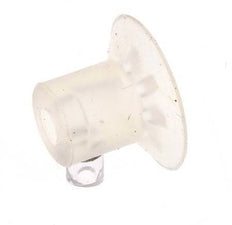 Ventosa Plana Silicona Transparente 17mm Recorrido 0,5 mm