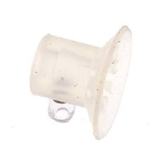 Ventosa Plana Silicona Transparente 17mm Recorrido 0,5 mm