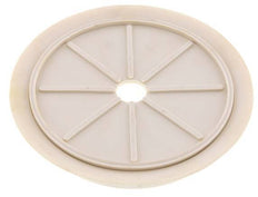 Ventosa Plana NRE Blanca 200mm G 1/2 pulgadas Hembra Recorrido 5mm con labios finos