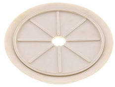 Ventosa Plana NRE Blanca 200mm G 1/2 pulgadas Hembra Recorrido 5mm con labios finos