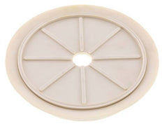 Ventosa Plana NRE Blanca 200mm G 1/2 pulgadas Hembra Recorrido 5mm con labios finos