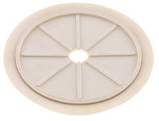 Ventosa Plana NRE Blanca 200mm G 1/2 pulgadas Hembra Recorrido 5mm con labios finos